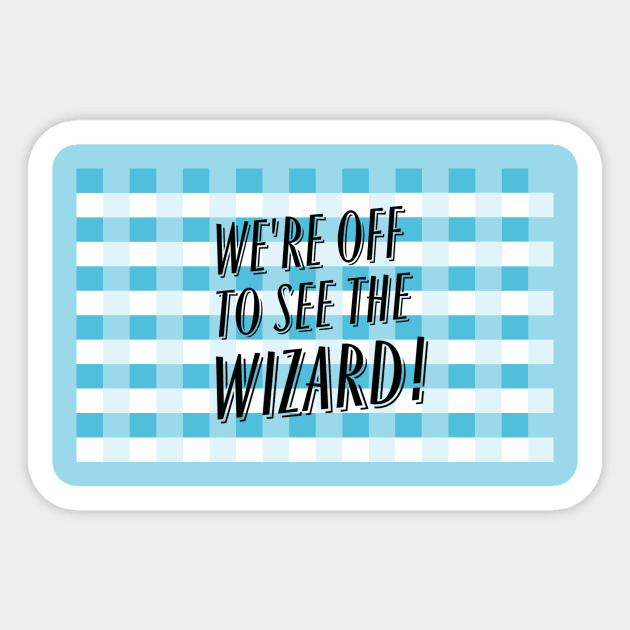 wizard of oz gingham Sticker by Art by Eric William.s